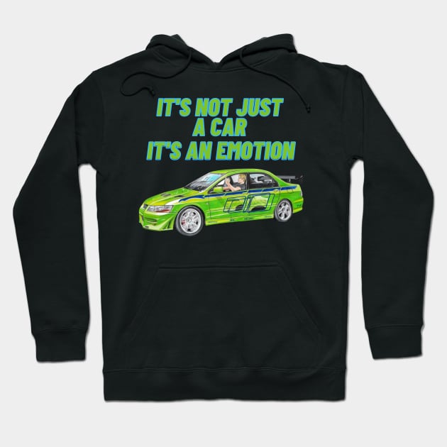 Paul walker's Lancer { fast and furious } Hoodie by MOTOSHIFT